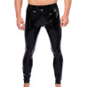XRUB Latex Pantalon en latex Xrub avec Zip Avant/Arrière Noir-Rouge
